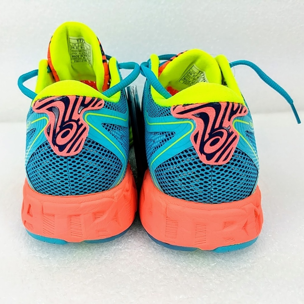 Asics Noosa FF T772n Aquarium Yellow Neon Shoes - Picture 8 of 8